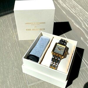 Jilly Box Larsson & Jennings Boyfriend Mixed Metal Watch